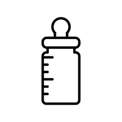 bottle of milk line icon