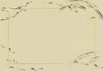 シンプルな金のフレーム