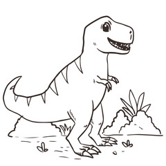 T-rex Animal Outline