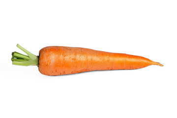 A Carrot, real vegetable, real color on transparency background PNG
