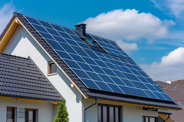 solar roof eco house