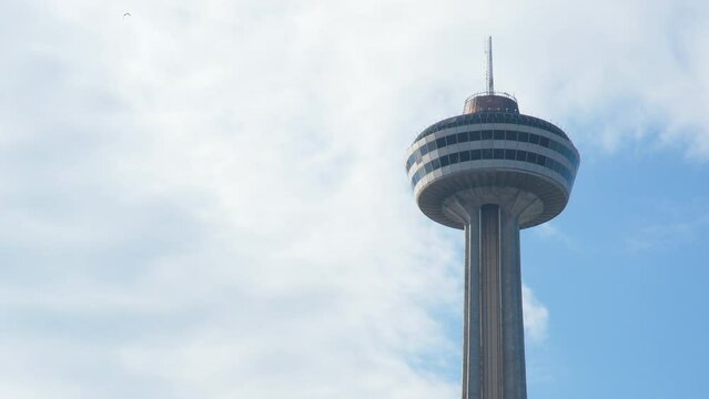 4k Skylon Tower Seen At Niagara Falls
