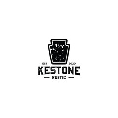 Keystone Arch Construction Building Badge Emblem logo design inspiration