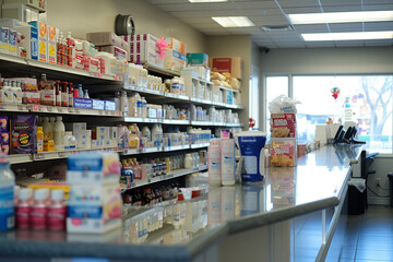 Fototapeta premium drug store Interior decoration