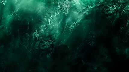 Abstract deep emerald green textures with dynamic fluid patterns, suitable for background or concept art related to mystery or fantasy themes