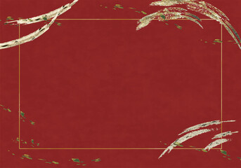 赤いシックなフレーム