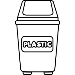 Plastic Bin Icon