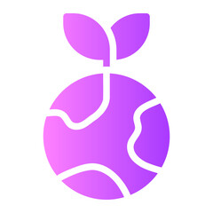 eco friendly gradient icon