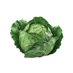 Photo of cabbage isolated on transparent background