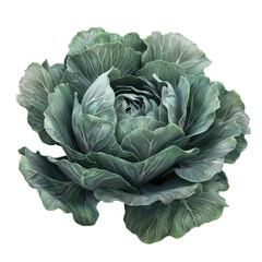 Obraz premium Photo of cabbage isolated on transparent background