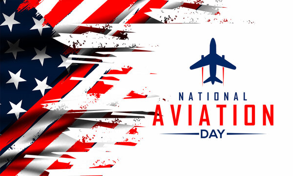 national aviation day August 19	 , vektor background