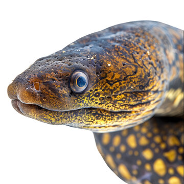 Photo of eel isolated on transparent background