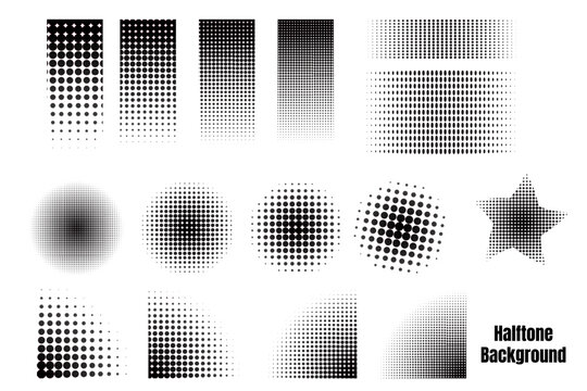 Free vector Dotted halftone classic elements cartoon