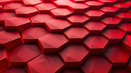 Abstract red geometric shape background illustration