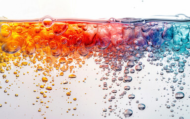 Wallpaper,water texture of Colorful sparks bubbles with Norse mythology conceptual background