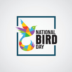 National bird day vector illustration. National bird day themes design concept with flat style vector illustration. Suitable for greeting card, poster and banner.