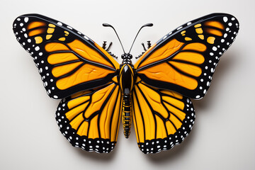 Obraz premium Butterfly isolated on white background.