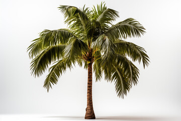 Obraz premium Coconut tree isolated on white background.
