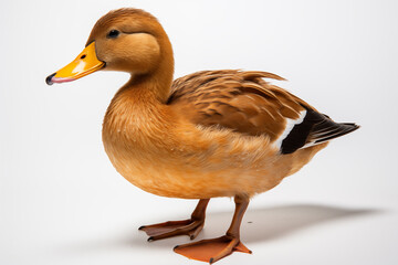 Obraz premium Duck isolated on white background.