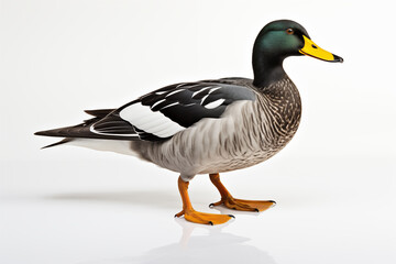 Obraz premium Duck isolated on white background.
