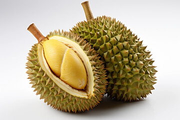 Durian isolated on white background