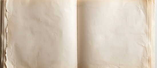 An open book with blank PL natural paper pages sits on a white background. The pages are untouched, offering a clean slate for writing or drawing. The book is spread open, revealing the potential for