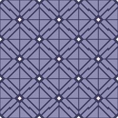 Japanese Diamond Zigzag Vector Seamless Pattern