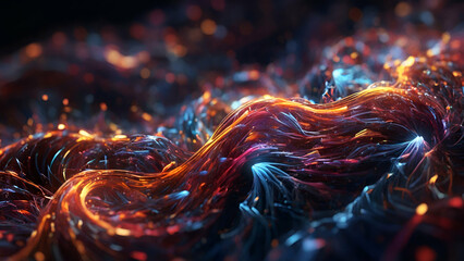 Abstract Energy Waves in Dark Cosmic Space