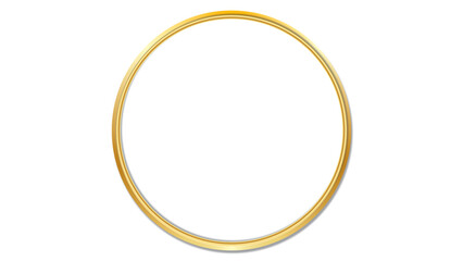  circle vintage gold frame for web presentation, double line horizontal border in oriental style for work project ,png vector illustration