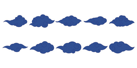 Japanese Cloud Pattern Set