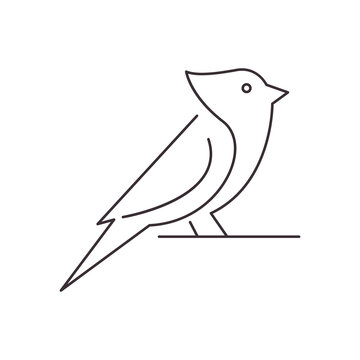 recommend clip art: cardinal art line icon logo vector