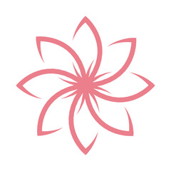 mandala flower yoga female logo design