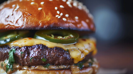 Burger on plate