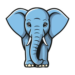 Fototapeta premium Blue Elephant