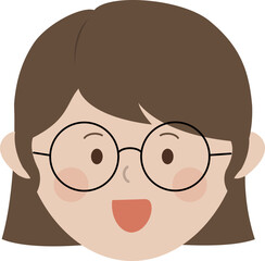 안경 학생 선생님 교사 강사 일러스트 student teacher eyeglasses