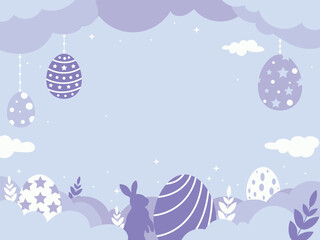 Fototapeta na wymiar Easter Illustration Poster Background Wallpaper vector