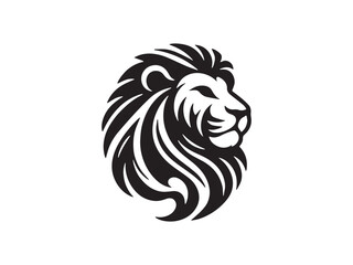 Lion logo design vector template. lion head logo design icon vector illustration