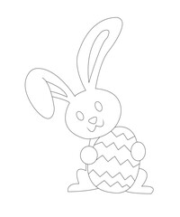 cute easter coloring page for kids