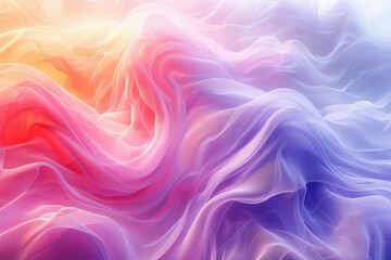 Vibrant Abstract Art  Colorful Wave Patterns in a Digital Medium