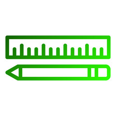 pencil and ruler icon
