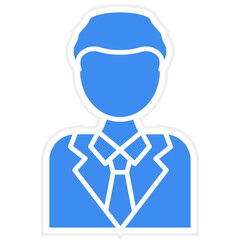 Business Man Icon Style
