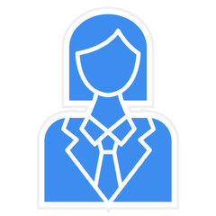 Business Woman Icon Style