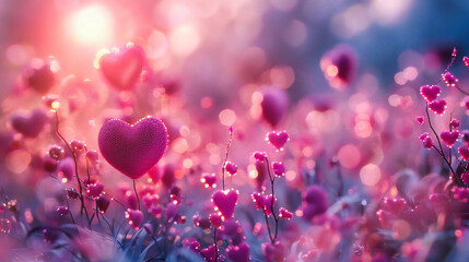 Romantic Floral Background, Soft Bokeh and Light Patterns, Concept of Love and Natures Beauty, Springtime Ambiance