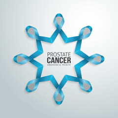 Prostate cancer awareness month vector illustration. Prostate cancer awareness month themes design concept with flat style vector illustration. Suitable for greeting card, poster and banner.