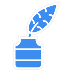 Feather And Ink Icon Style