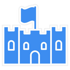 Castle Toy Icon Style