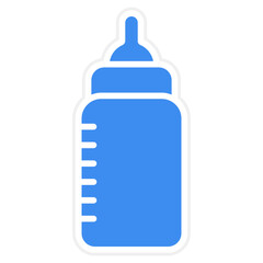 Fototapeta premium Milk Bottle Icon Style
