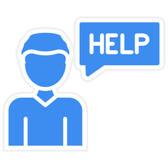 Ask For Help Icon Style