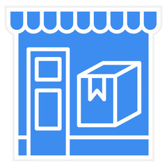 Delivery Shop Icon Style