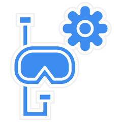 Gear Testing Icon Style